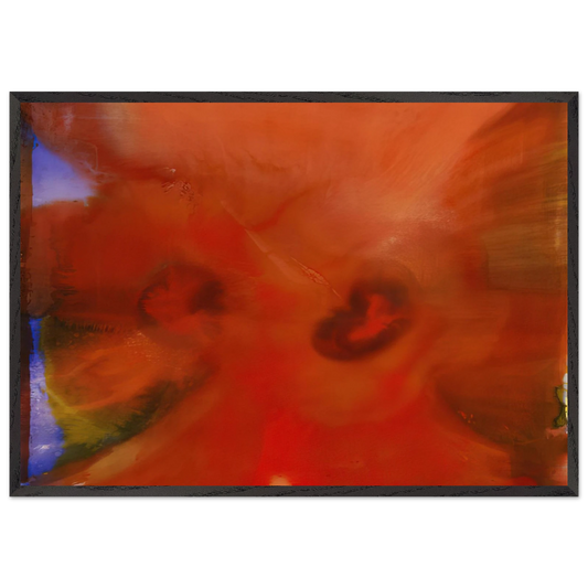 Red Petals - Sam Gilliam Framed Art Print – Black Wooden Frame - Default Title - -Framed Art Print