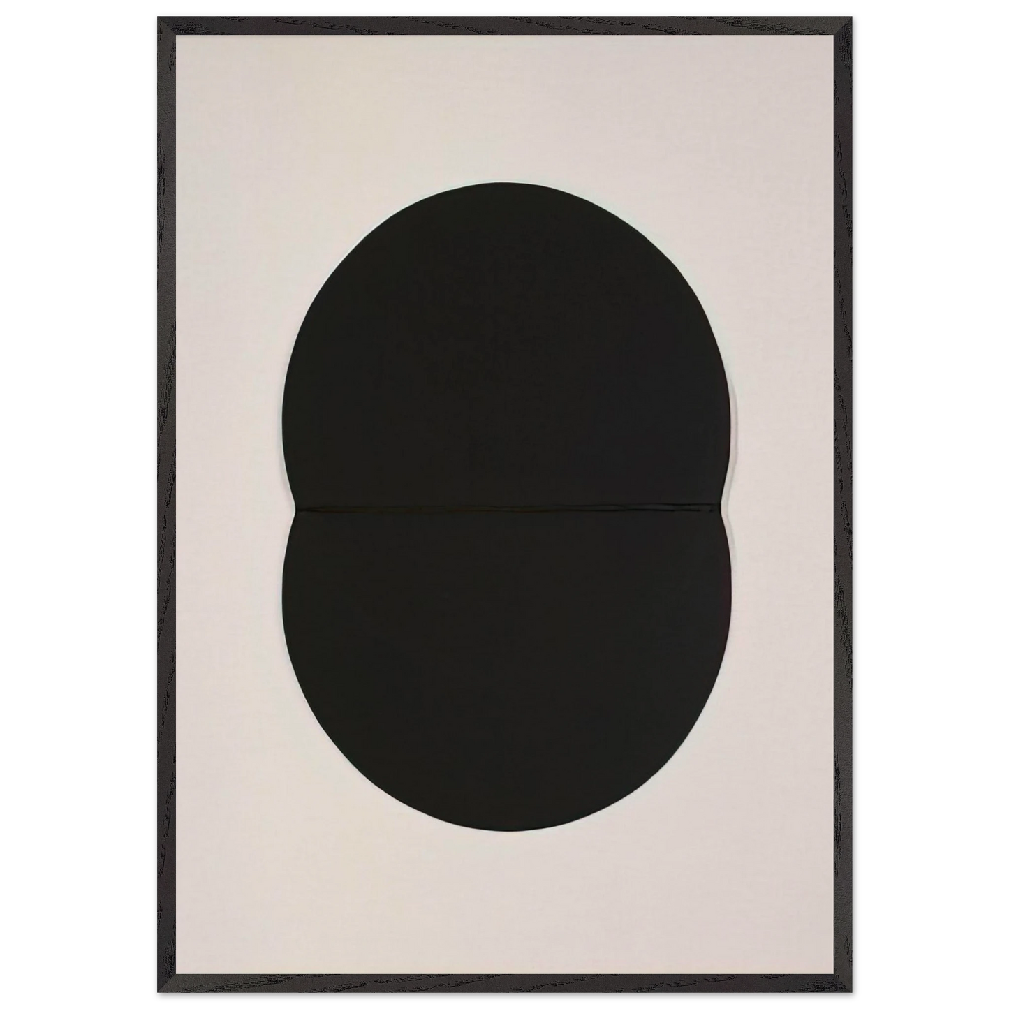 Study for White Plaque Bridge Arch and Reflection - Ellsworth Kelly Framed Art Print – Black Wooden Frame - Default Title - -Framed Art Print