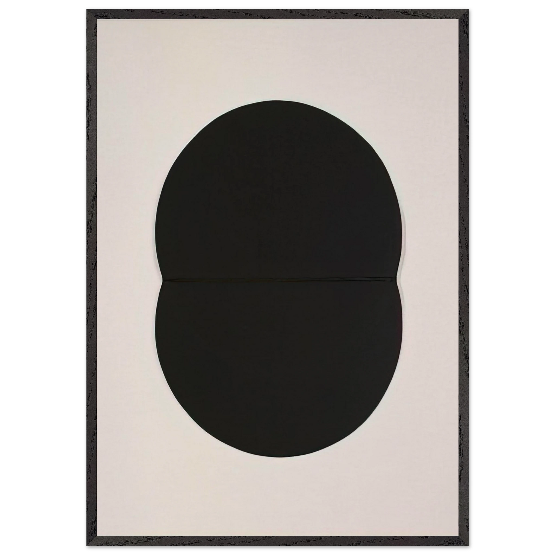 Study for White Plaque Bridge Arch and Reflection - Ellsworth Kelly Framed Art Print – Black Wooden Frame - Default Title - -Framed Art Print