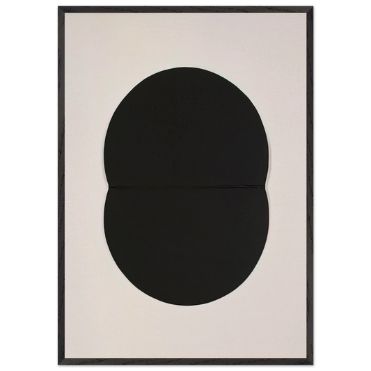 Study for White Plaque Bridge Arch and Reflection - Ellsworth Kelly Framed Art Print – Black Wooden Frame - Default Title - -Framed Art Print