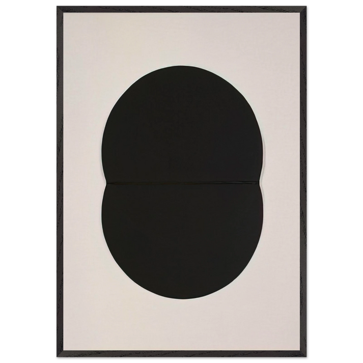 Study for White Plaque Bridge Arch and Reflection - Ellsworth Kelly 70x100 cm / 28x40 inches Framed Art Print – Black Wooden Frame