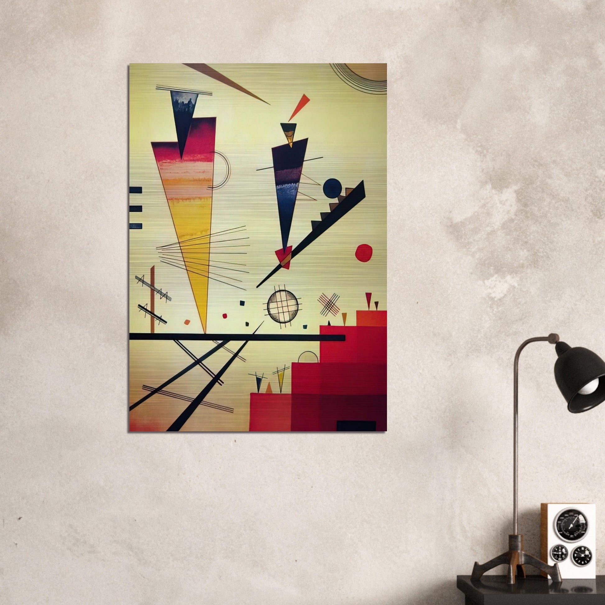 MERRY STRUCTURE 1926 - Wassily Kandinsky Brushed Aluminum Print - 70x100 cm / 28x40 inches | Wassily Kandinsky Aluminum Print | Wassily Kandinsky Prints