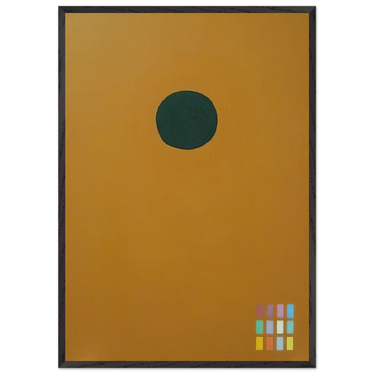 Green Disc 72061 - 1972 - Adolph Gottlieb Framed Art Print – Black Wooden Frame - Default Title - -Framed Art Print