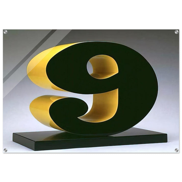 Nine - Robert Indiana Acrylic Print - 70x100 cm / 28x40″ inches
