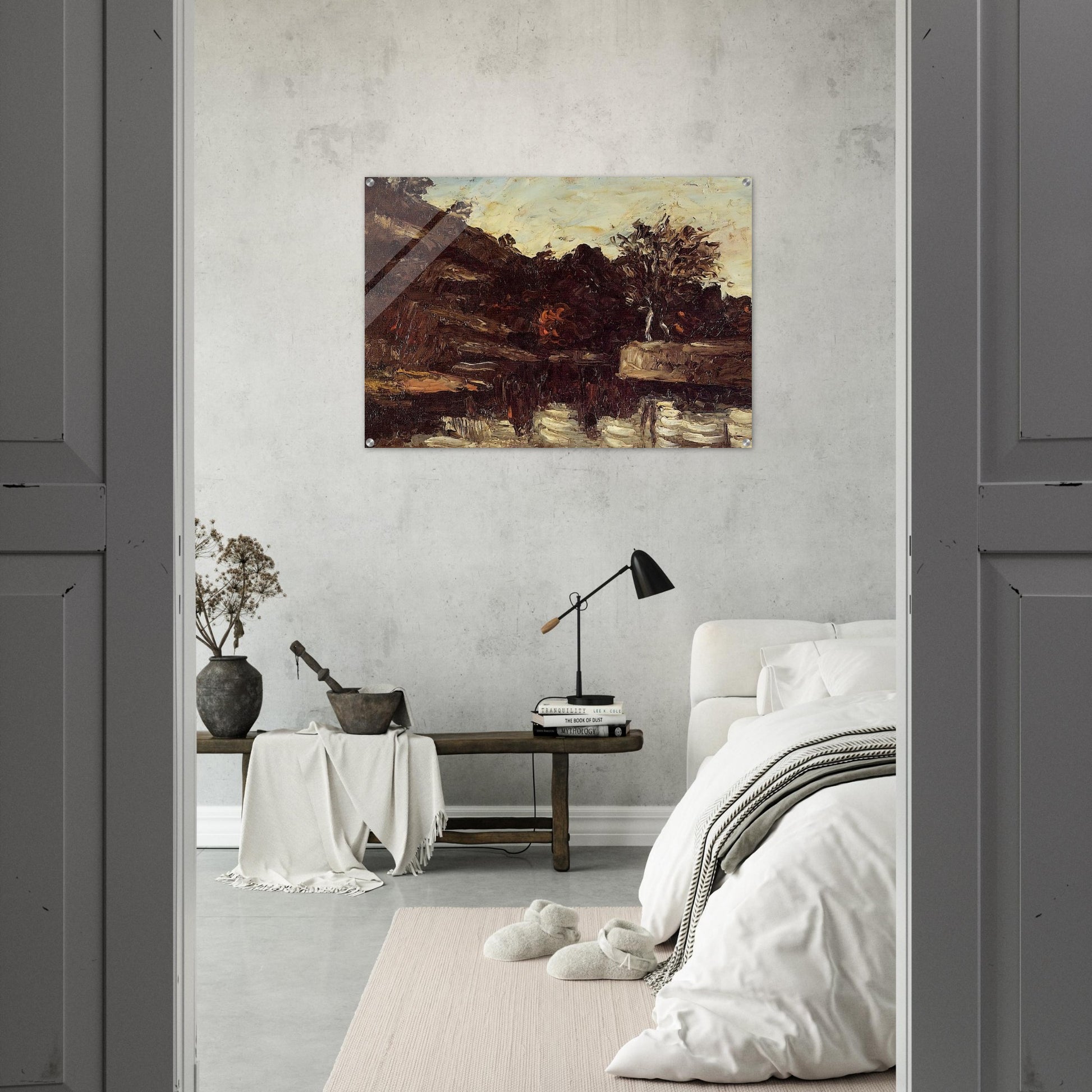 Bend in the River - Paul Cézanne Acrylic Print - 70x100 cm / 28x40″ inches