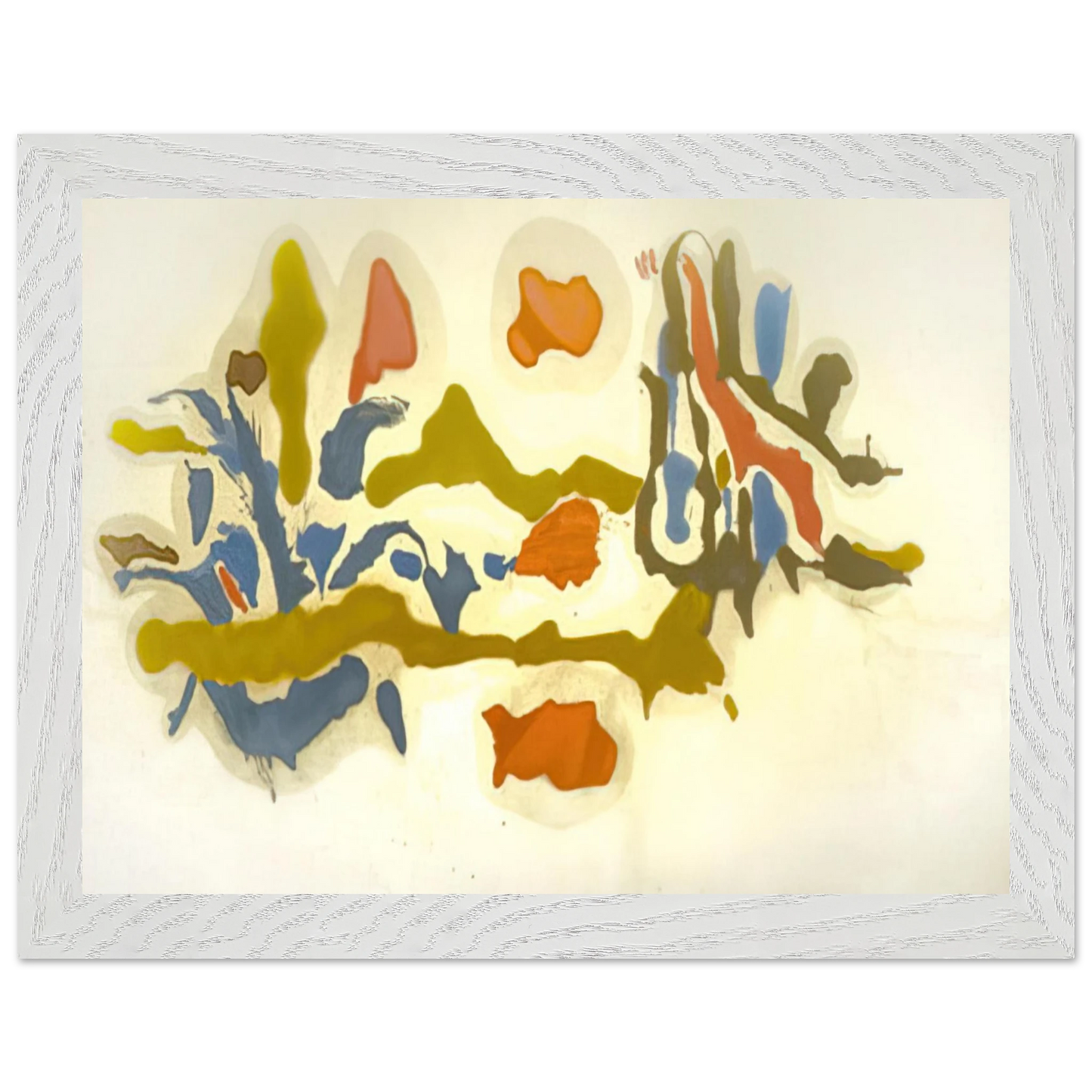 Helen Frankenthaler - Seascape with Dunes - 1962 Wall art - A3 (29.7 x 42  cm) - Premium Wooden Framed Poster With Fine Art Paper - Wood frame