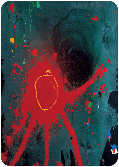 Lebanon - 2007 By John Hoyland Pack of 10 Post Cards | John Hoyland Post Cards | A6 (10.5 x 14.8 cm) - 4.1 x 5.8 inches