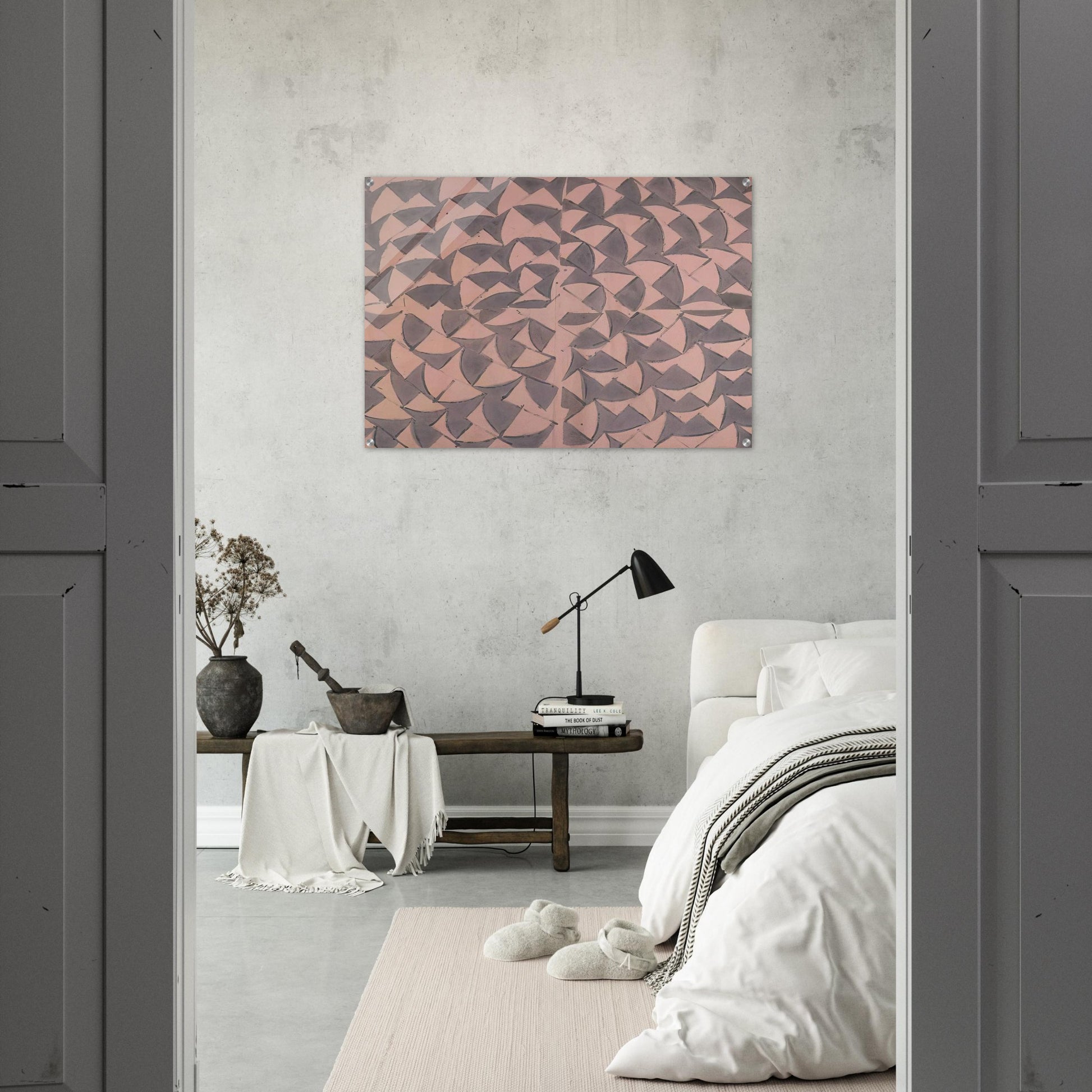 Rosa grigio grande - 1973 - Carla Accardi Acrylic Print - 70x100 cm / 28x40″ inches | Carla Accardi Wall Art | Carla Accardi Prints