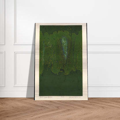 Winter in Green - 1970 - Hiroyuki Tajima Brushed Aluminum Print - 70x100 cm / 28x40 inches | Hiroyuki Tajima Aluminum Print | Hiroyuki Tajima Prints