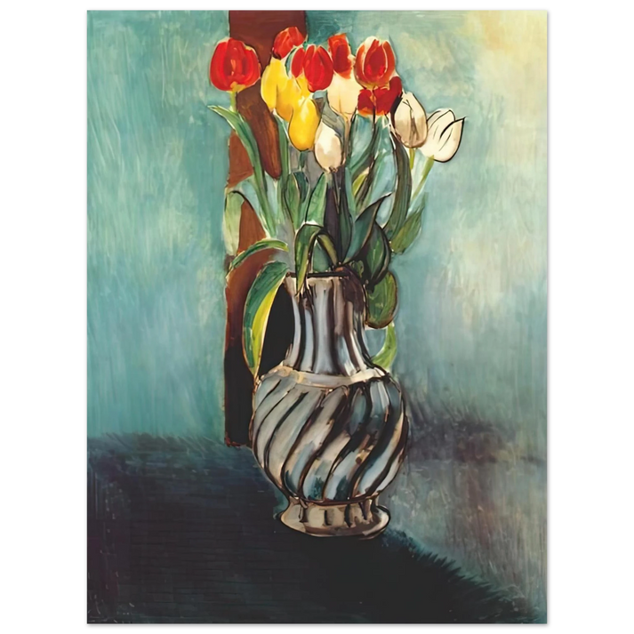 Henri Matisse - ME MYSELF STENDHAL VASE OF TULIPS 1914  75x100 cm / 30x40inches Fine Art Poster