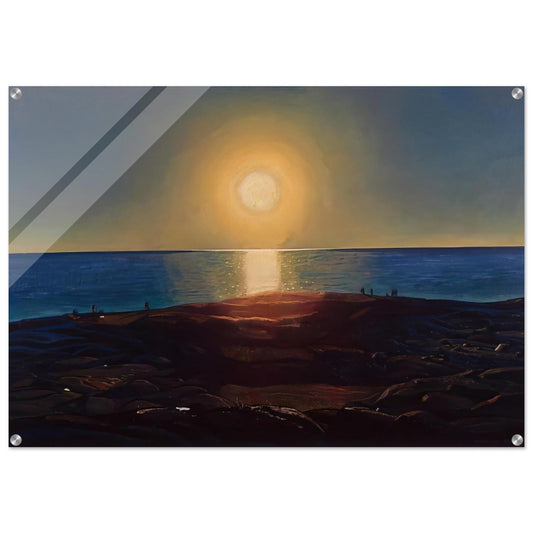 Calm and Free Maine Coast - Rockwell Kent Acrylic Print - 70x100 cm / 28x40″ inches