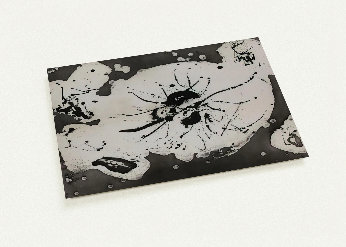 Black Smudge By Sam Francis Pack of 10 Post Cards | Sam Francis Post Cards | A6 (10.5 x 14.8 cm) - 4.1 x 5.8 inches