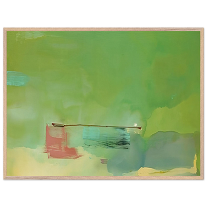 Helen Frankenthaler - Springscape - 1975 Wall art - A2 (42 x 59.4  cm) - Premium Wooden Framed Poster With Fine Art Paper - Black frame