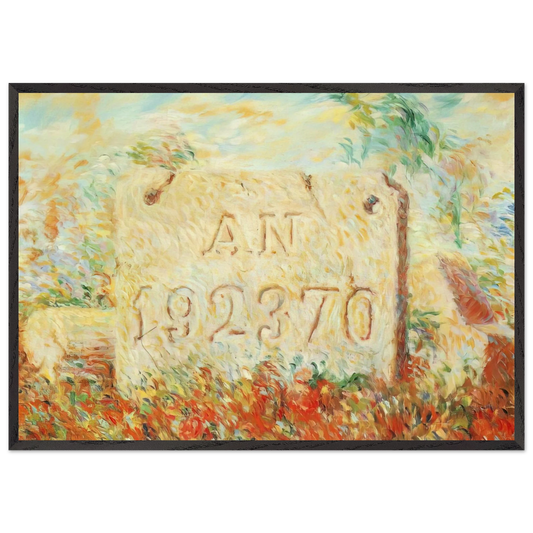 THE SMILE 1943 - Rene Magritte 70x100 cm / 28x40 inches Framed Art Print – Black Wooden Frame