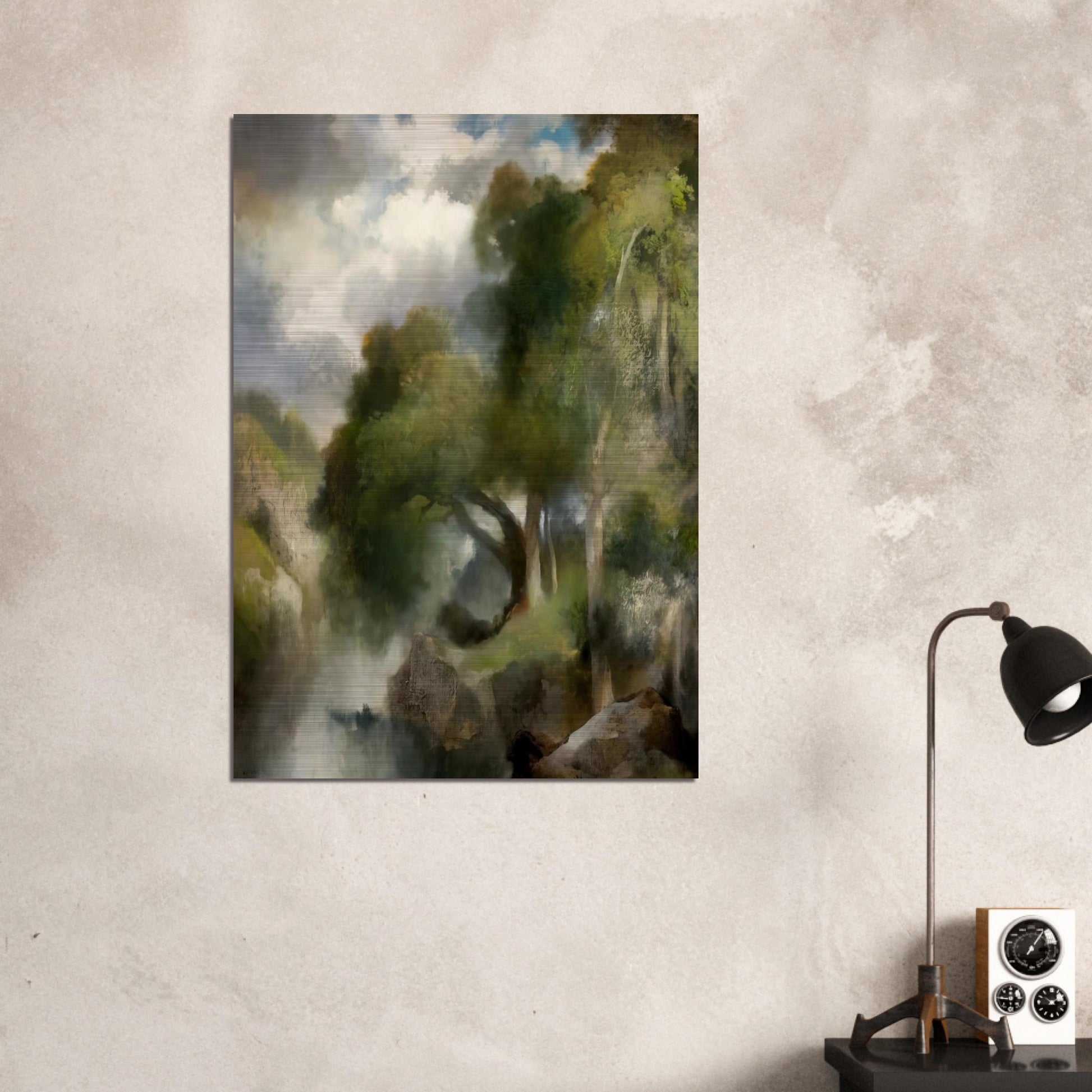 California Landscape - Thomas Moran Brushed Aluminum Print - 70x100 cm / 28x40 inches | Thomas Moran Aluminum Print | Thomas Moran Prints