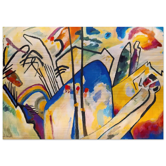 COMPOSITION IV 1911 - Wassily Kandinsky Brushed Aluminum Print - 70x100 cm / 28x40 inches | Wassily Kandinsky Aluminum Print | Wassily Kandinsky Prints