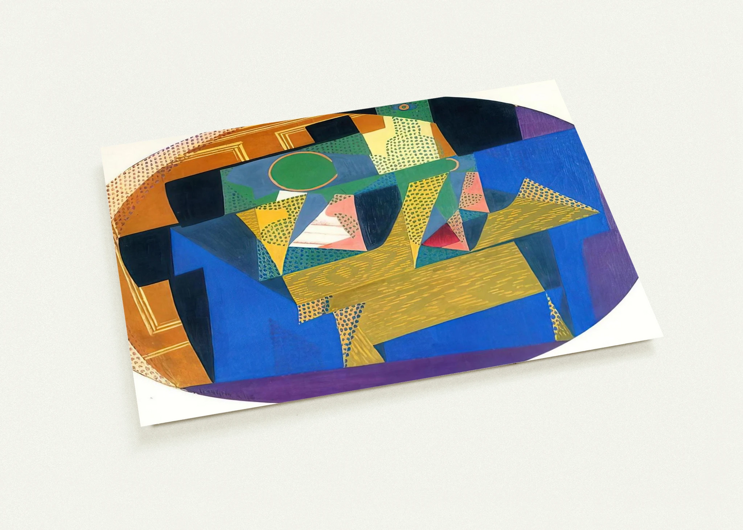 FRUIT BOWL WITH BOTTLE By Juan Gris Pack of 10 Post Cards | Juan Gris Post Cards | A6 (10.5 x 14.8 cm) - 4.1 x 5.8 inches