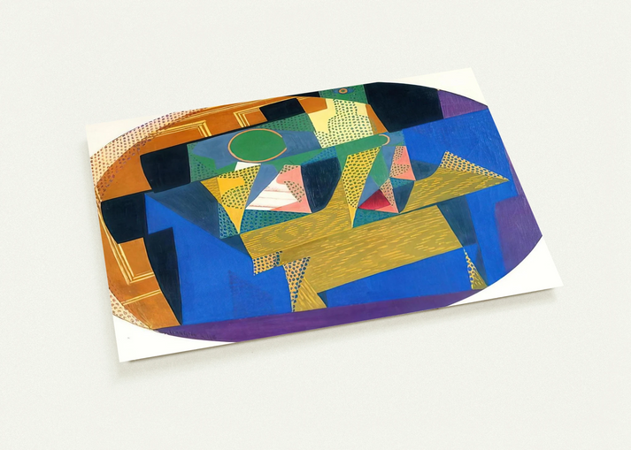 FRUIT BOWL WITH BOTTLE By Juan Gris Pack of 10 Post Cards | Juan Gris Post Cards | A6 (10.5 x 14.8 cm) - 4.1 x 5.8 inches