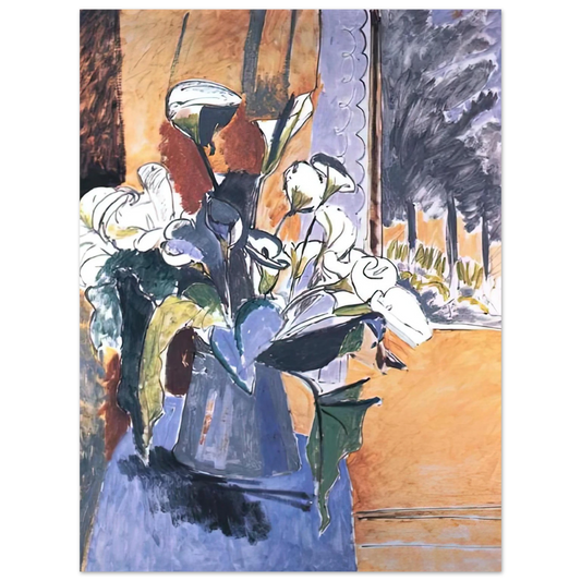 Henri Matisse - FLOWERS ON THE WINDOWSILL 1913 Fine Art Poster - Default Title