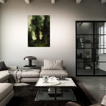 The Bathing Hole - Thomas Moran Brushed Aluminum Print - 70x100 cm / 28x40 inches | Thomas Moran Aluminum Print | Thomas Moran Prints