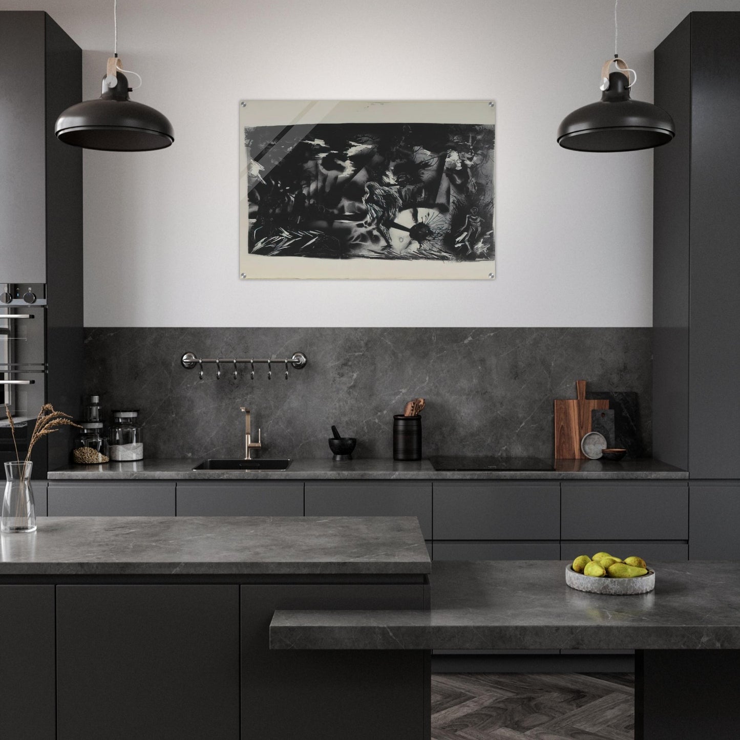 FIGURES IN A LANDSCAPE - Jackson Pollock Acrylic Print - 70x100 cm / 28x40″ inches | Jackson Pollock Wall Art | Jackson Pollock Prints