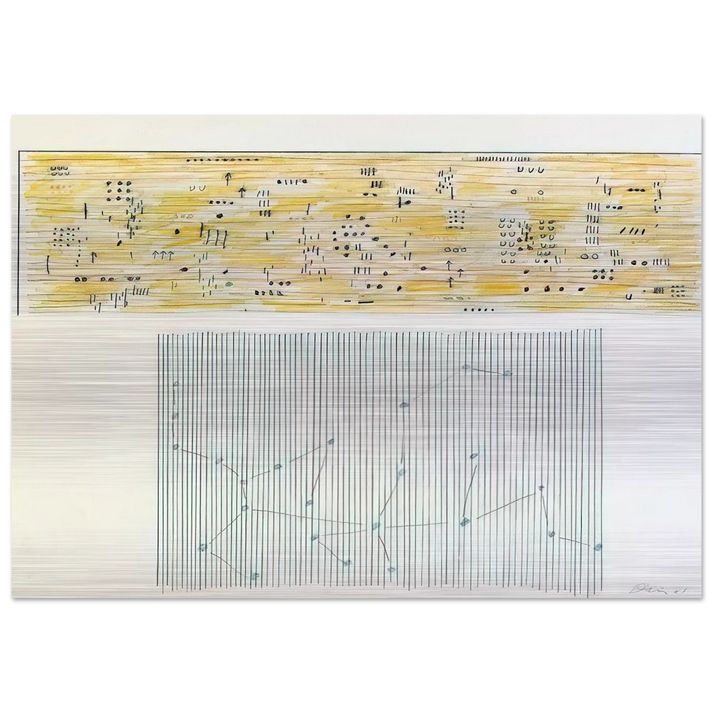 Islam - 1981 - Gene Davis Brushed Aluminum Print - 70x100 cm / 28x40 inches | Gene Davis Aluminum Print | Gene Davis Prints