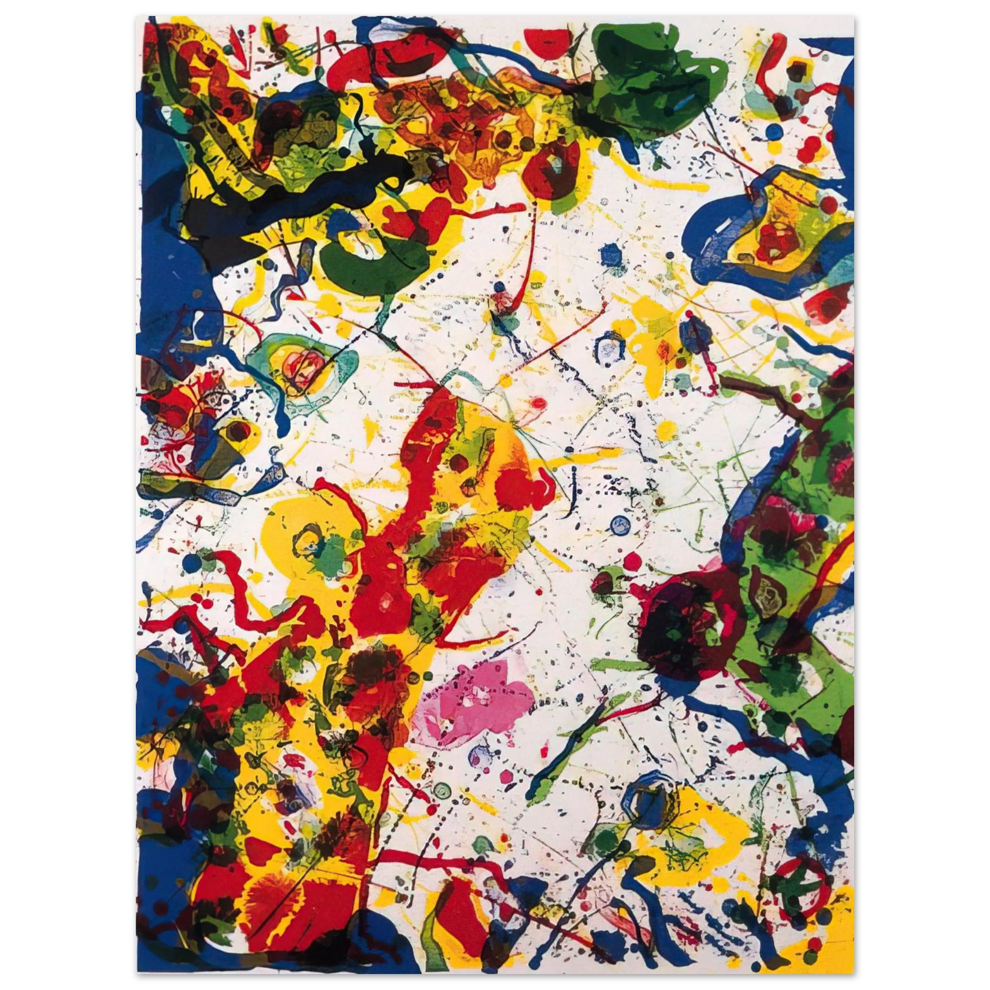 Sam Francis - Untitled  SF-297  L L274  Fine Art Poster - Default Title