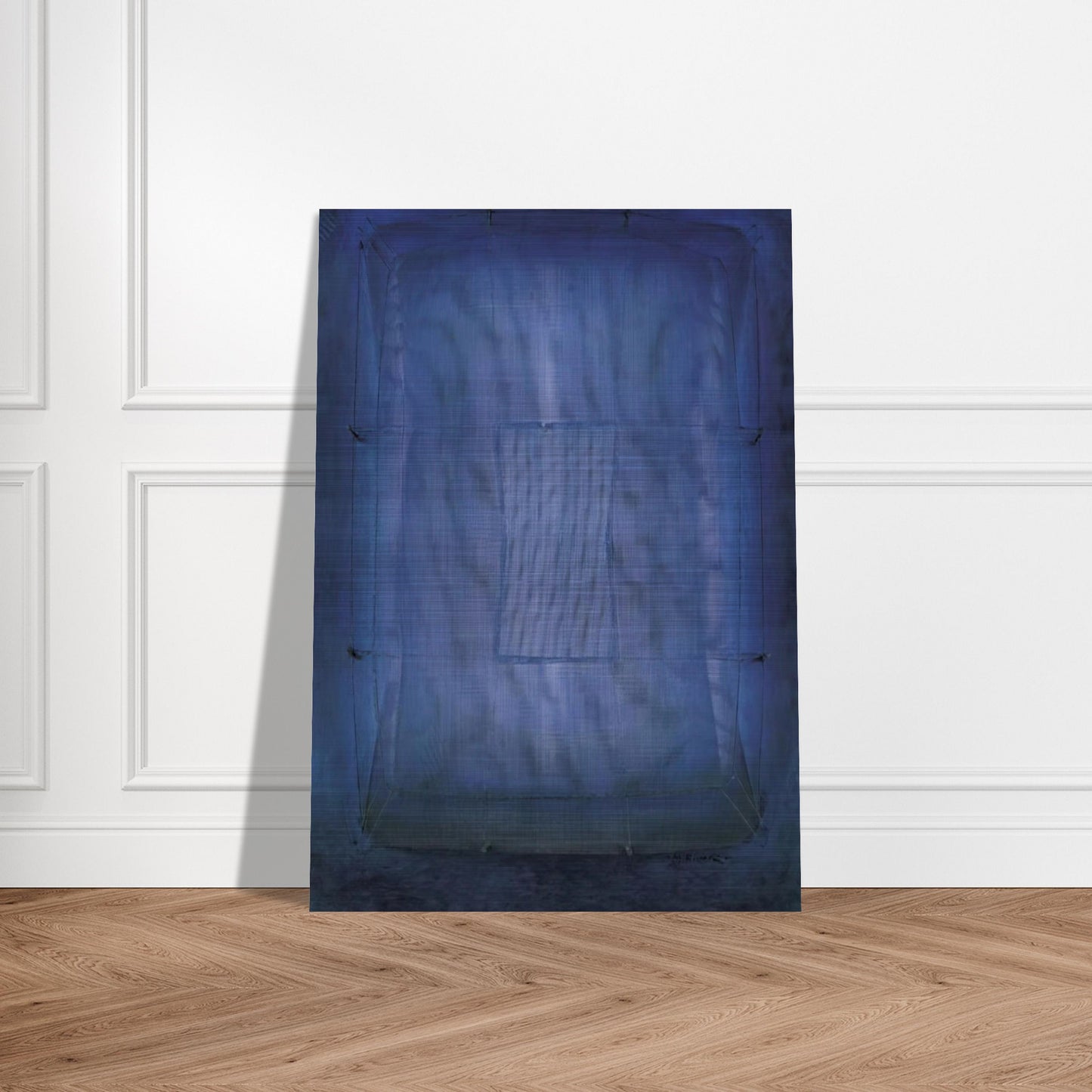 Azul - Art Informel - Manuel Rivera Brushed Aluminum Print - 70x100 cm / 28x40 inches | Manuel Rivera Aluminum Print | Manuel Rivera Prints