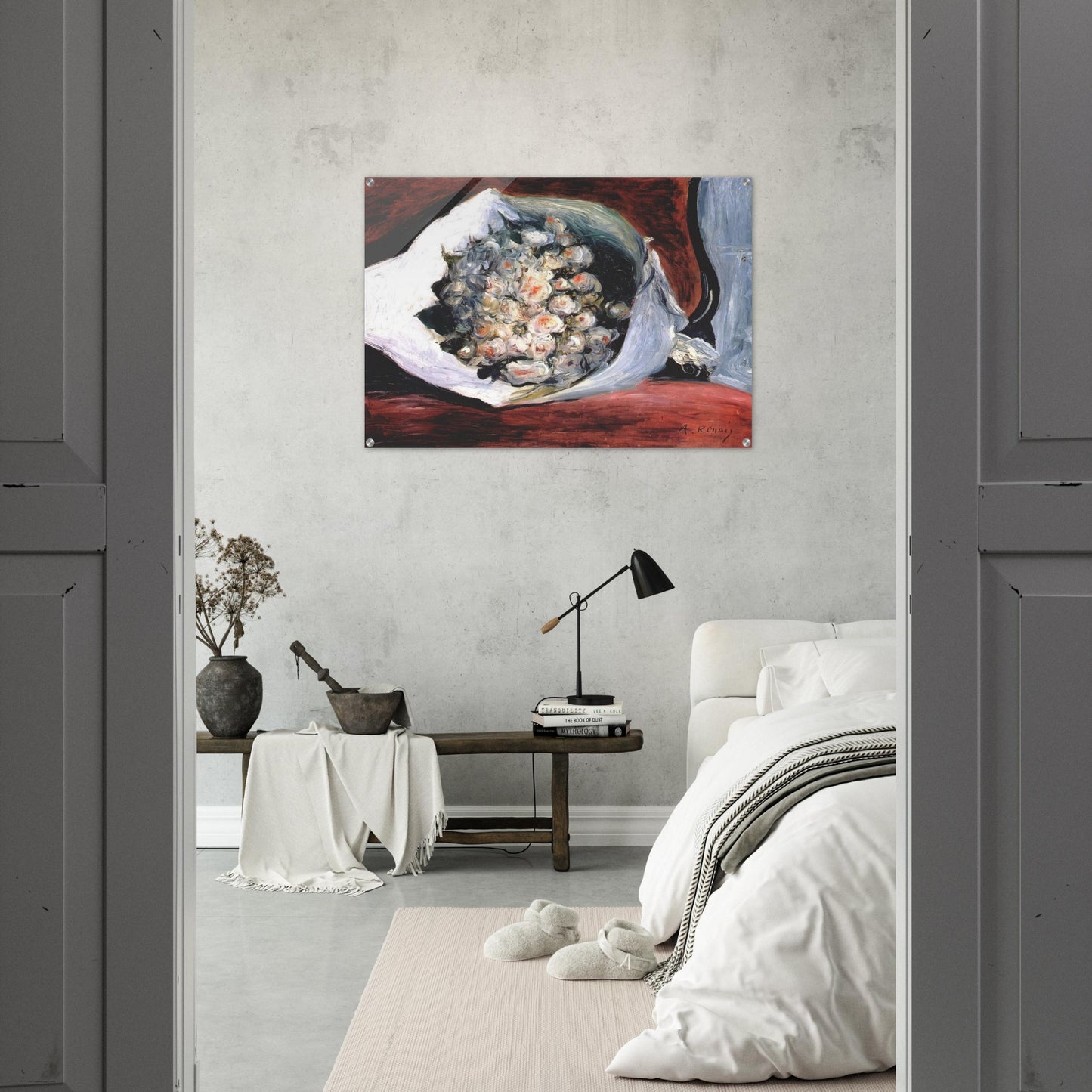 Bouquet in a theater box - Pierre-Auguste Renoir Acrylic Print - 70x100 cm / 28x40″ inches