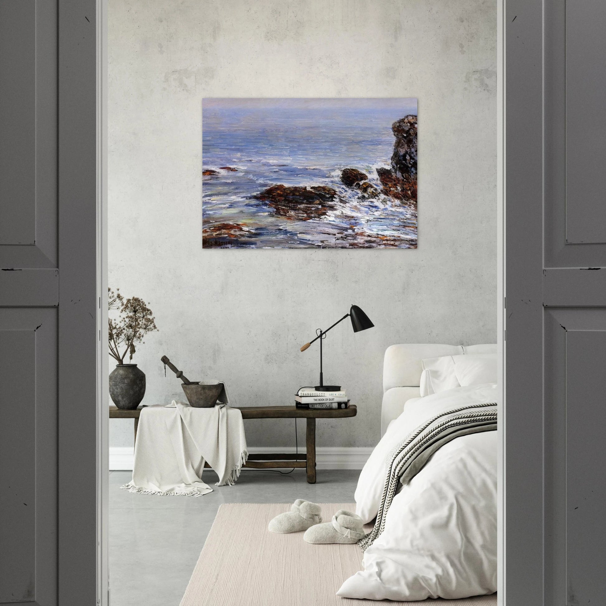 Seascape - Childe Hassam Brushed Aluminum Print - 70x100 cm / 28x40 inches | Childe Hassam Aluminum Print | Childe Hassam Prints