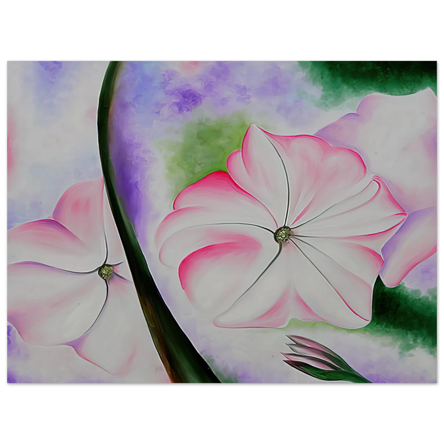 Georgia O'Keeffe - Petunia No. 2 Fine Art Poster - 13x18 cm / 5x7 inches