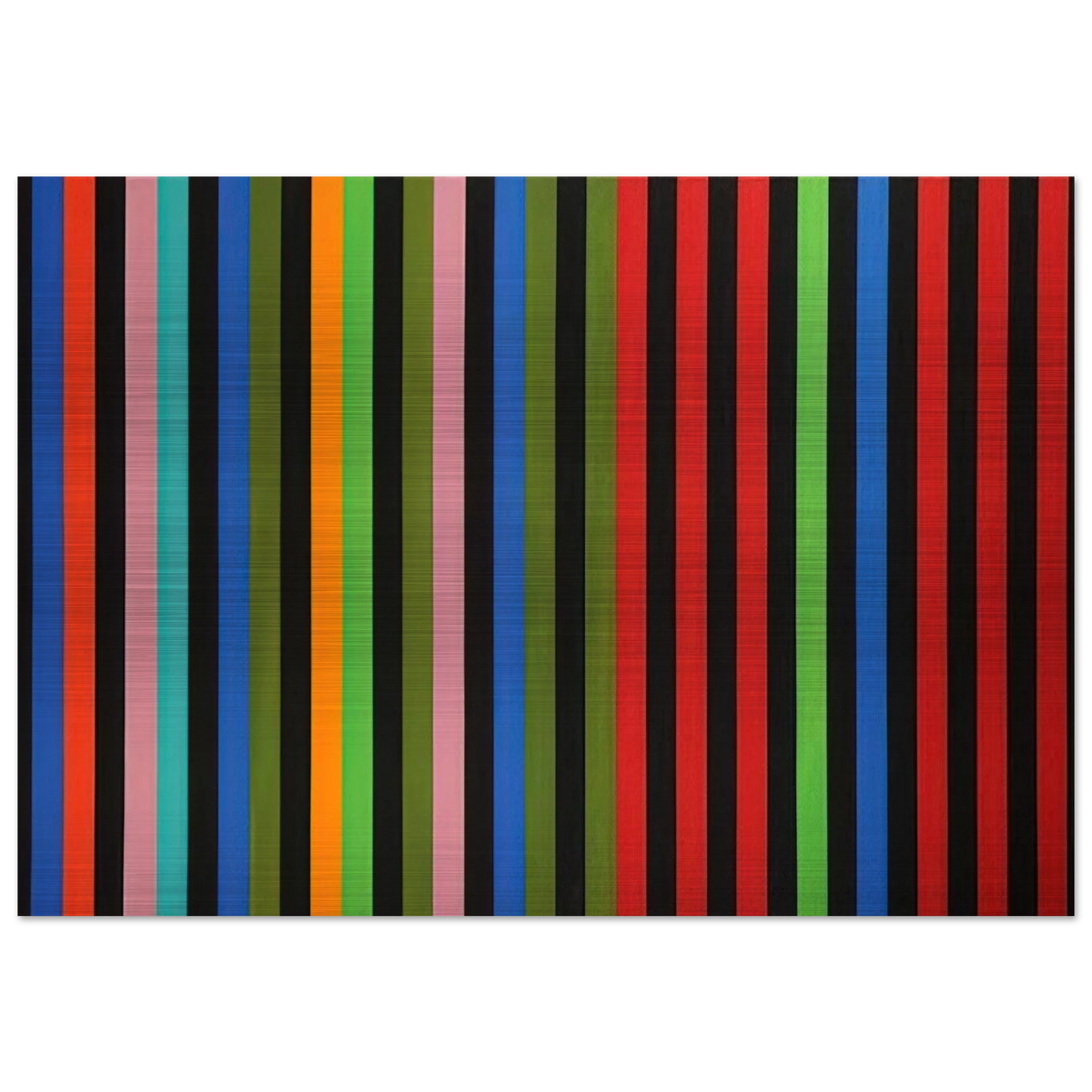 Firebox - 1964 - Gene Davis Brushed Aluminum Print - 70x100 cm / 28x40 inches | Gene Davis Aluminum Print | Gene Davis Prints