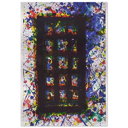 Concert Hall Set II - Sam Francis Brushed Aluminum Print - 70x100 cm / 28x40 inches | Sam Francis Aluminum Print | Sam Francis Prints