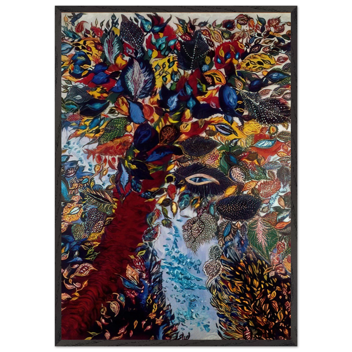 The Tree of Paradise - Seraphine Louis Framed Art Print – Black Wooden Frame - Default Title - -Framed Art Print