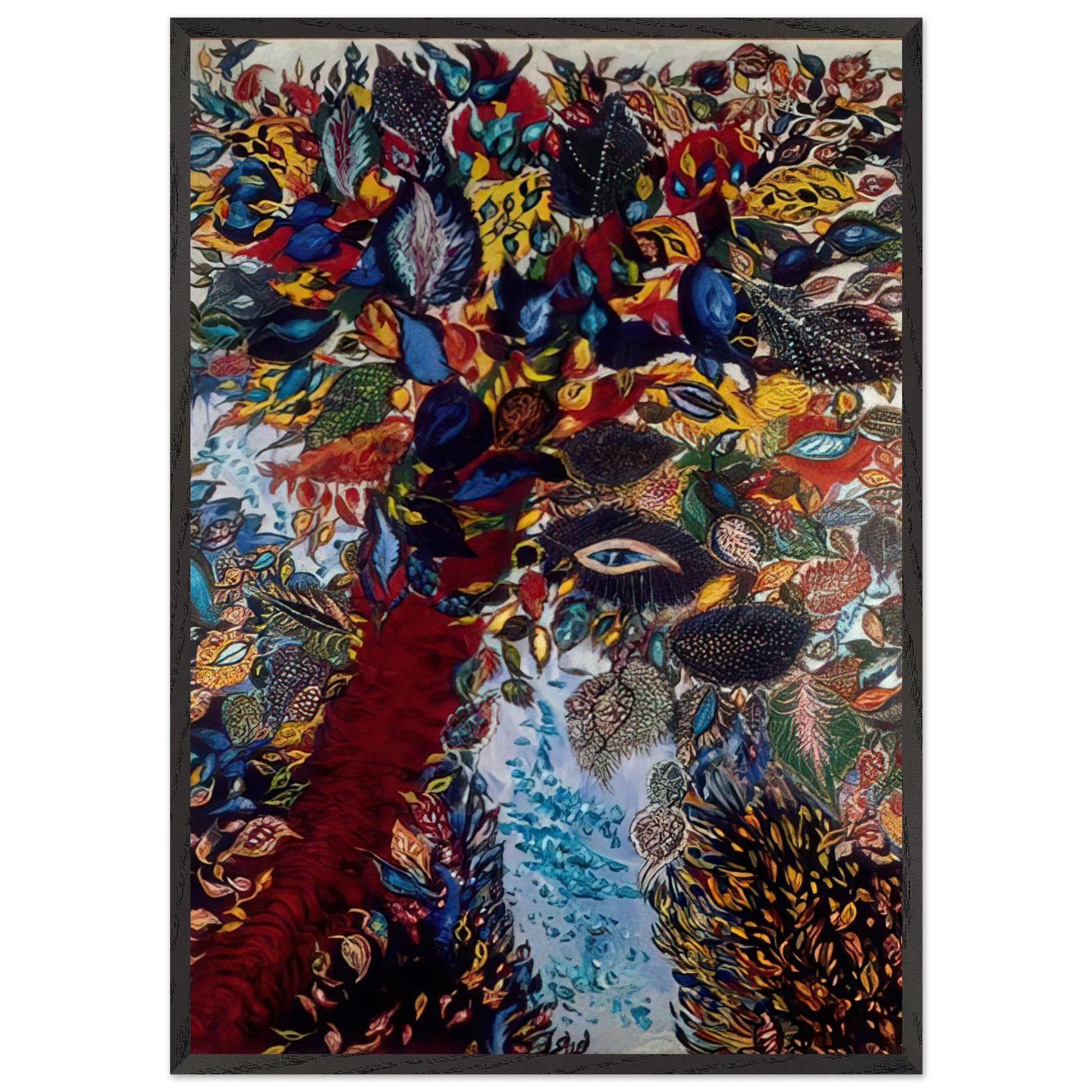 The Tree of Paradise - Seraphine Louis Framed Art Print – Black Wooden Frame - Default Title - -Framed Art Print