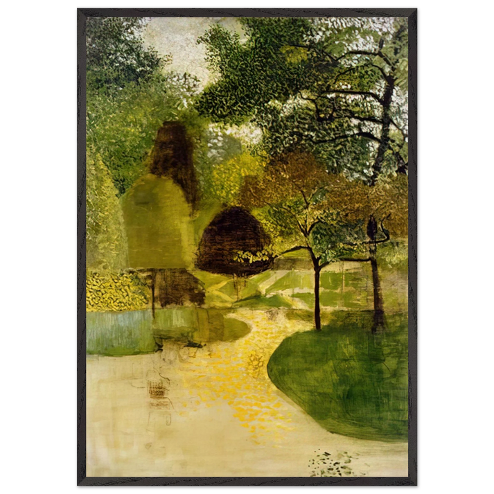 THE PARK 1947 - Victor Pasmore 70x100 cm / 28x40 inches Framed Art Print – Black Wooden Frame