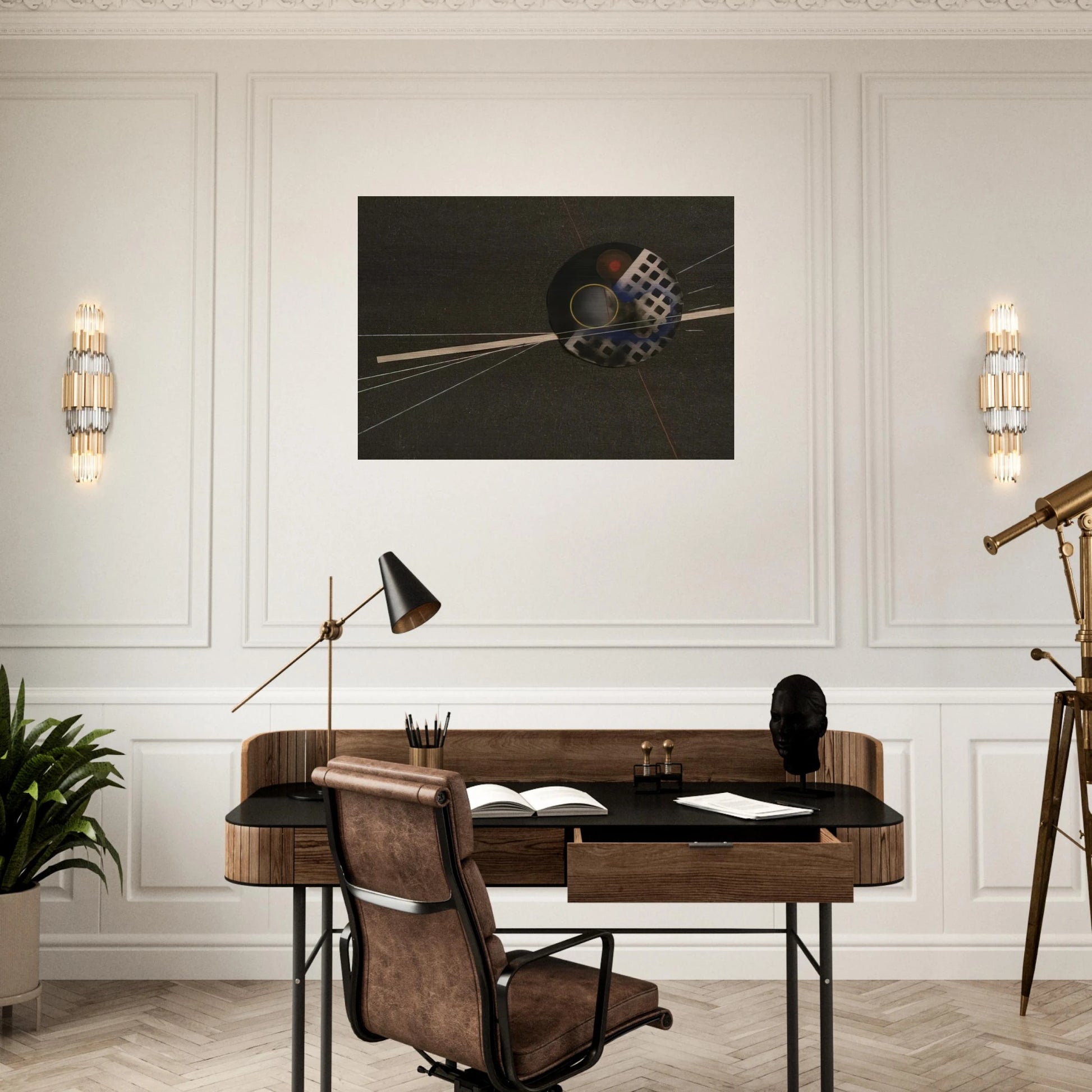 Emery Paper collage - Laszlo Moholy-Nagy Brushed Aluminum Print - 70x100 cm / 28x40 inches | Laszlo Moholy-Nagy Aluminum Print | Laszlo Moholy-Nagy Prints