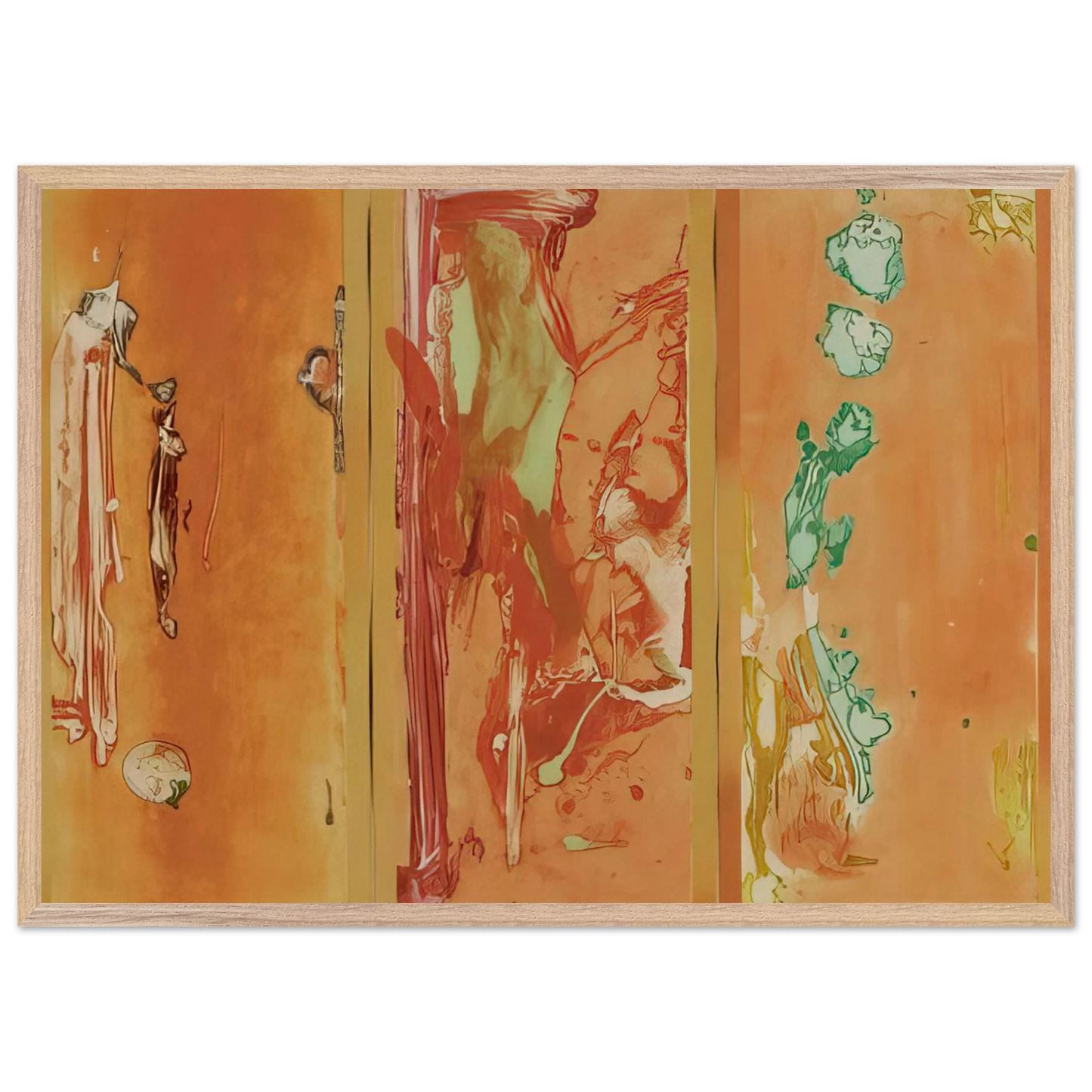 Helen Frankenthaler - Gateway - 1988 Wall art - 30x40 cm / 12x16 inches - Premium Wooden Framed Poster With Fine Art Paper - White frame