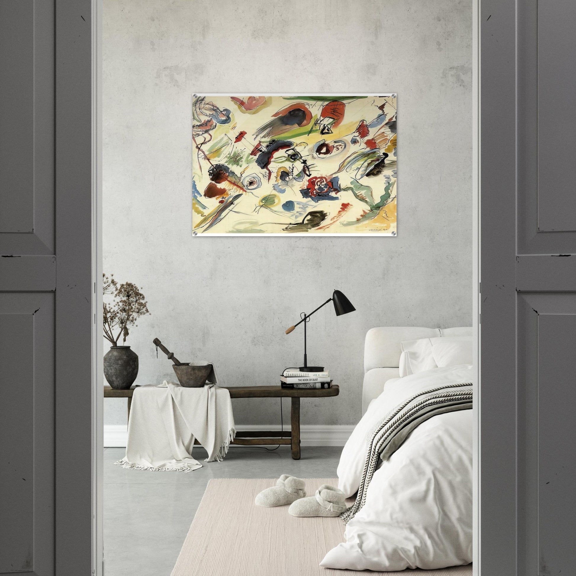 UNTITLED FIRST ABSTRACT WATERCOLOR 1910 - Wassily Kandinsky Acrylic Print - 70x100 cm / 28x40″ inches | Wassily Kandinsky Wall Art | Wassily Kandinsky Prints