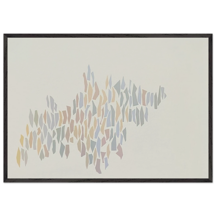 Untitled - 1970 N2 - Robert Goodnough 70x100 cm / 28x40 inches Framed Art Print – Black Wooden Frame