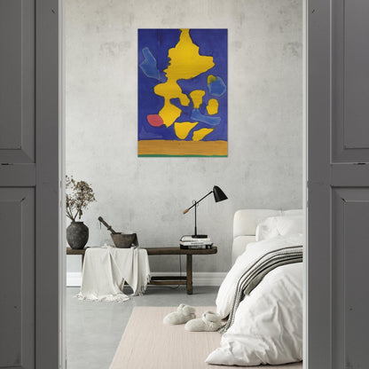 Saturn Revisited - 1964 - Helen Frankenthaler Brushed Aluminum Print - 70x100 cm / 28x40 inches | Helen Frankenthaler Aluminum Print | Helen Frankenthaler Prints