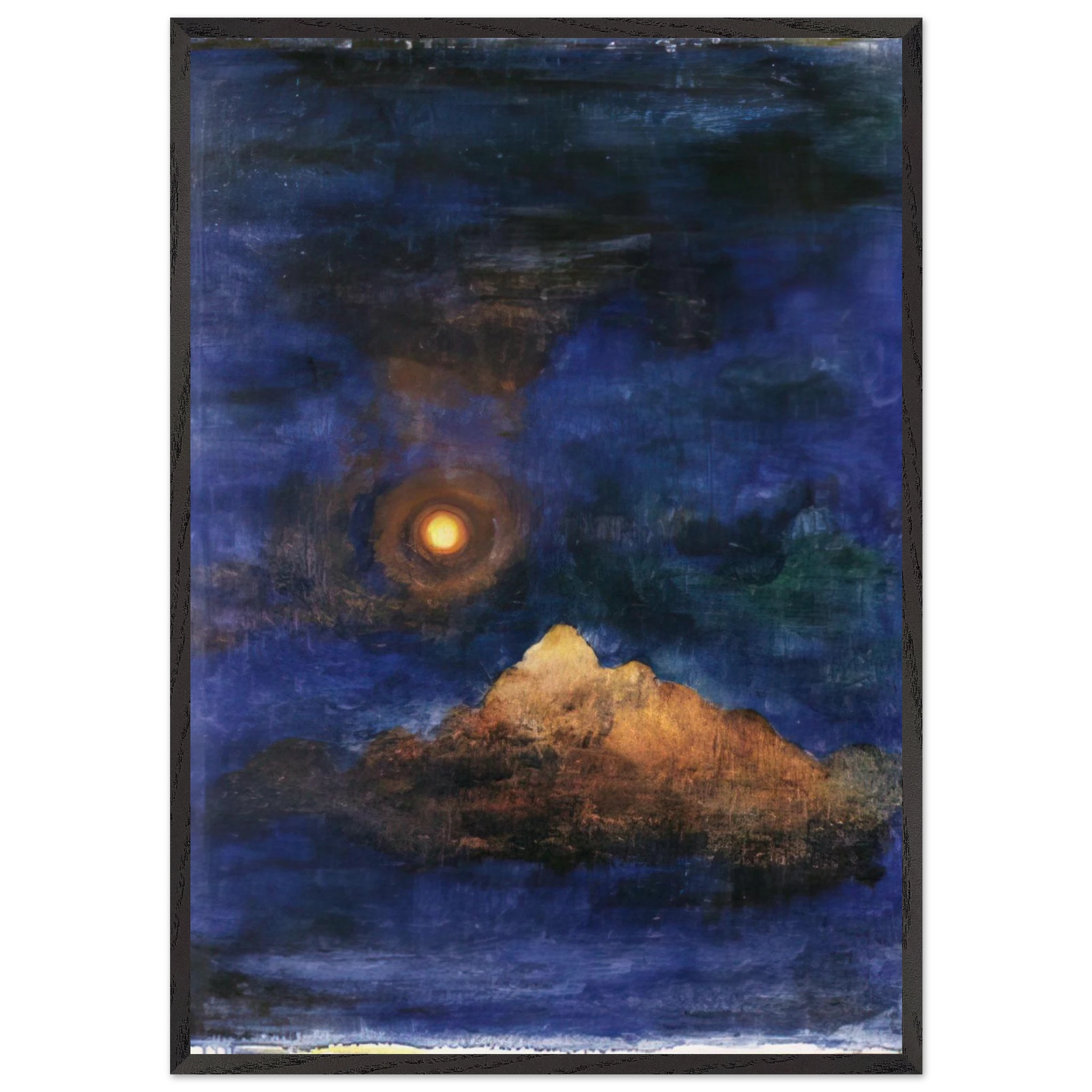 Concepimento nel cosmo - 1920 - Julius Bissier Framed Art Print – Black Wooden Frame - Default Title - -Framed Art Print