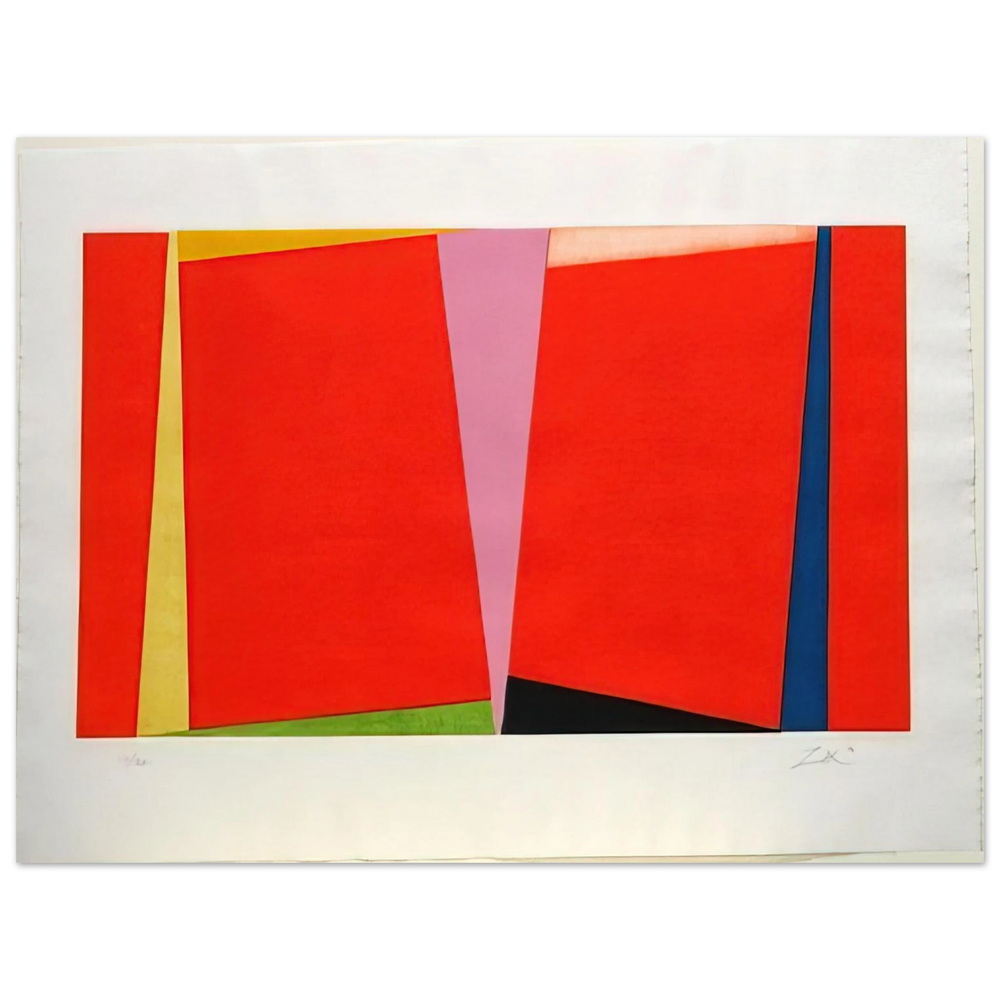 Larry Zox - Untitled - 1970 Fine Art Poster - Default Title