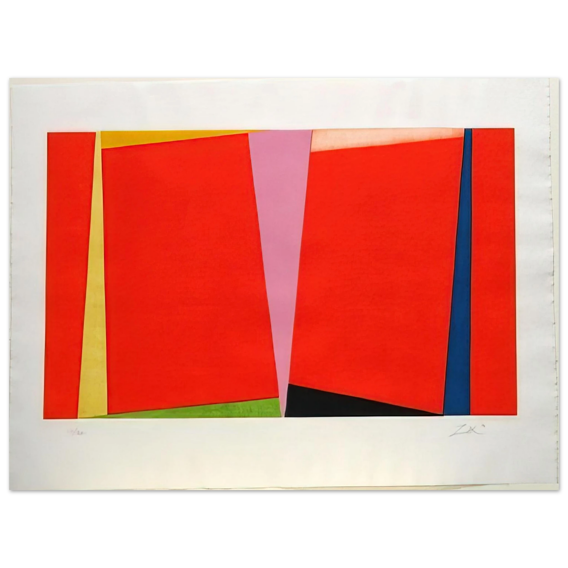 Larry Zox - Untitled - 1970 Fine Art Poster - Default Title