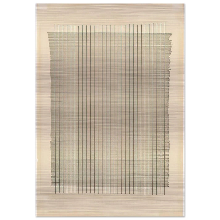 Tremolo - Agnes Martin Brushed Aluminum Print - 70x100 cm / 28x40 inches | Agnes Martin Aluminum Print | Agnes Martin Prints