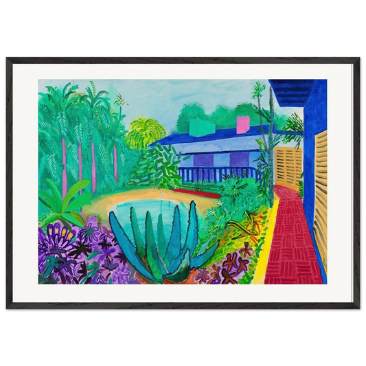 David Hockney N20 - David Hockney 70x100 cm / 28x40 inches Framed Art Print – Black Wooden Frame | David Hockney Art | Artwork by David Hockney