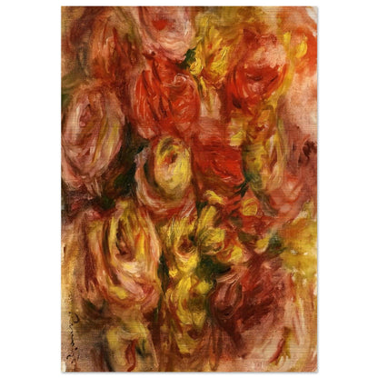 Study of Flowers - Pierre-Auguste Renoir Brushed Aluminum Print - 70x100 cm / 28x40 inches | Pierre-Auguste Renoir Aluminum Print | Pierre-Auguste Renoir Prints