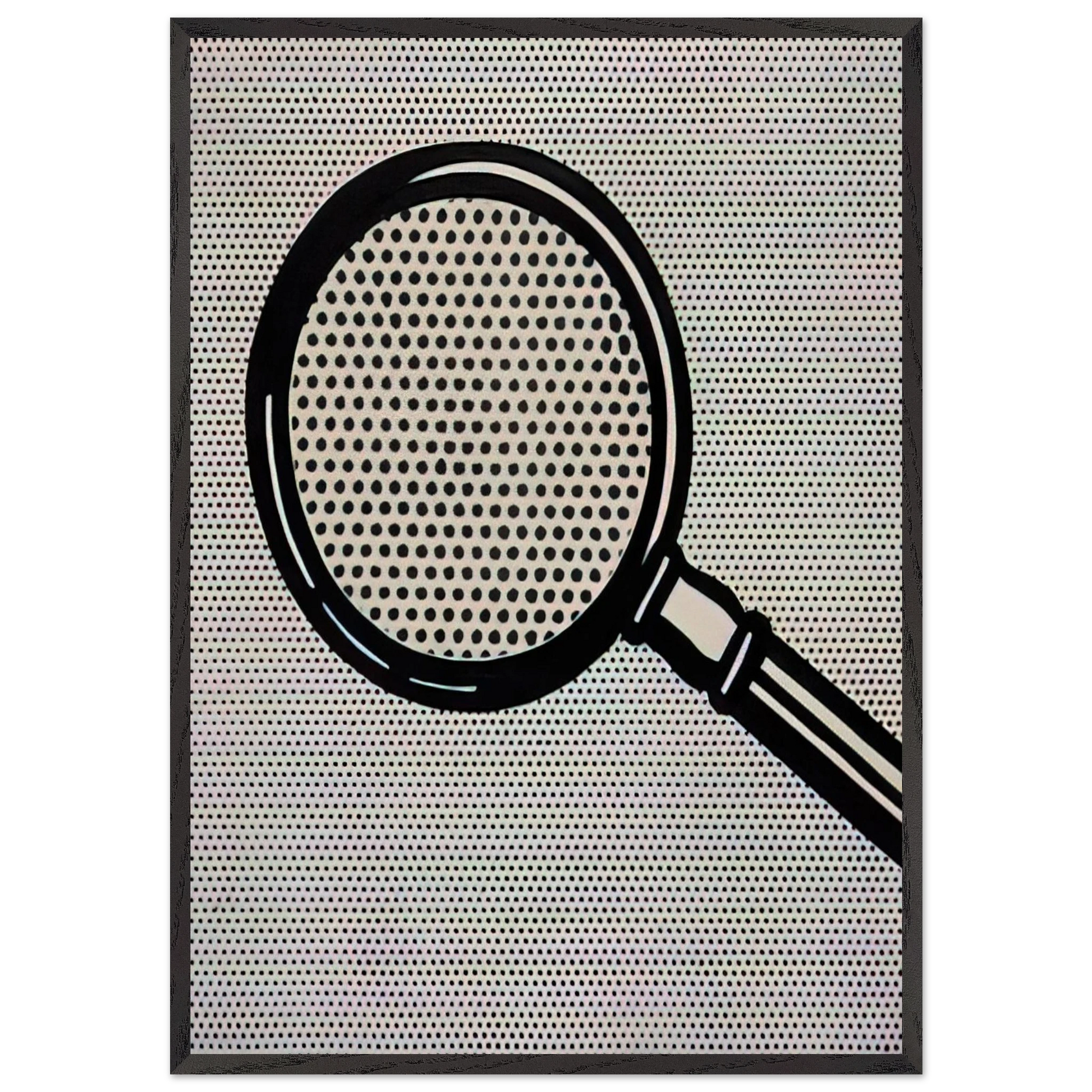 MAGNIFYING GLASS 1963 - Roy Lichtenstein Framed Art Print – Black Wooden Frame - Default Title - -Framed Art Print