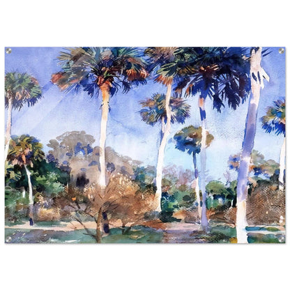 Palms - John Singer Sargent Acrylic Print - 70x100 cm / 28x40″ inches