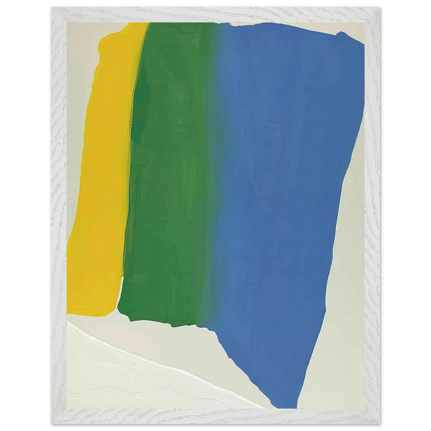 Helen Frankenthaler - Summer Insignia - 1969 Wall art - A3 (29.7 x 42  cm) - Premium Wooden Framed Poster With Fine Art Paper - White frame